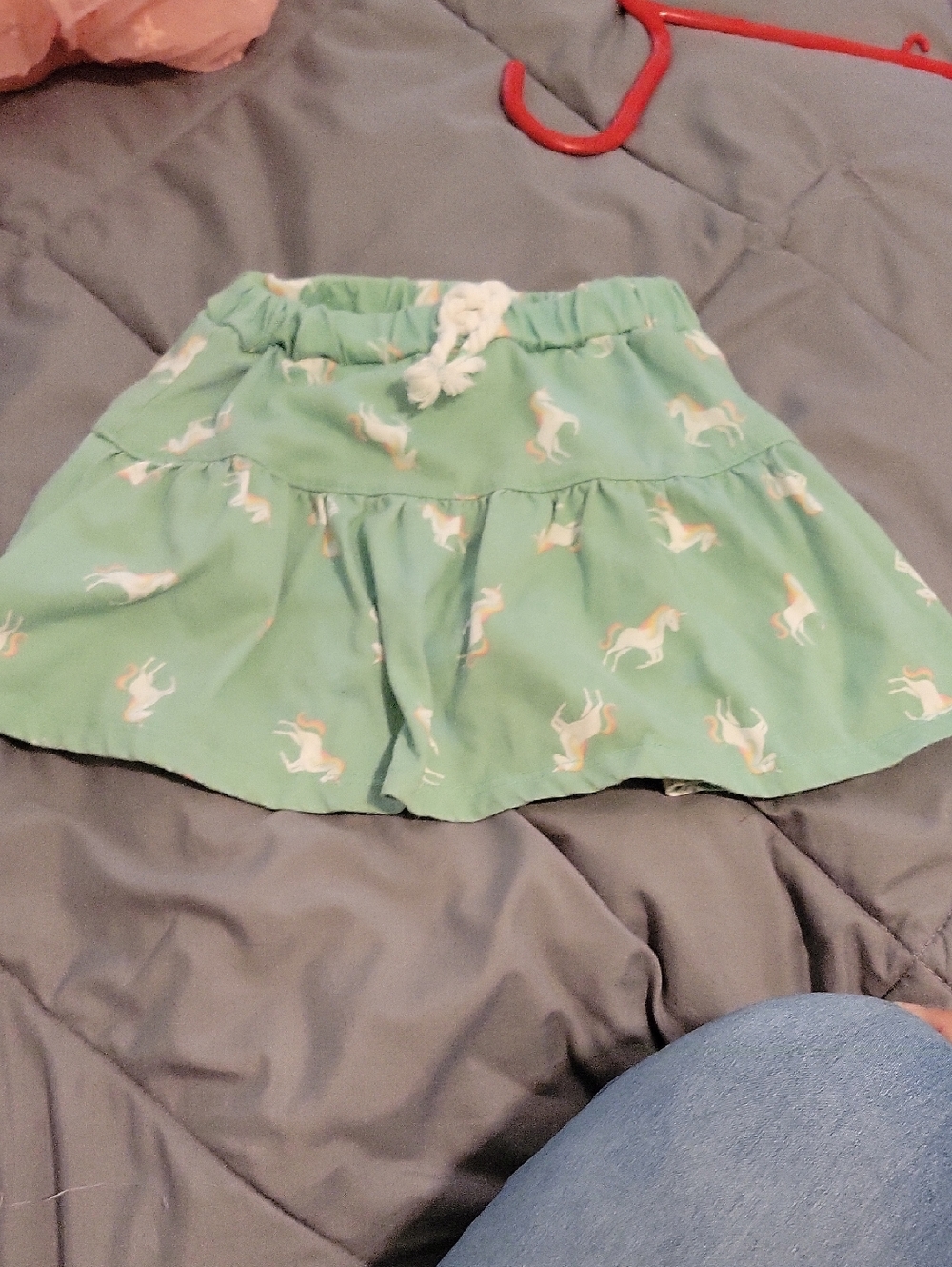 Garanimals Light Green Skirt with Unicorn Accent